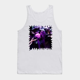 Amethyst Purple Parrots of the Feathery Gems Tank Top